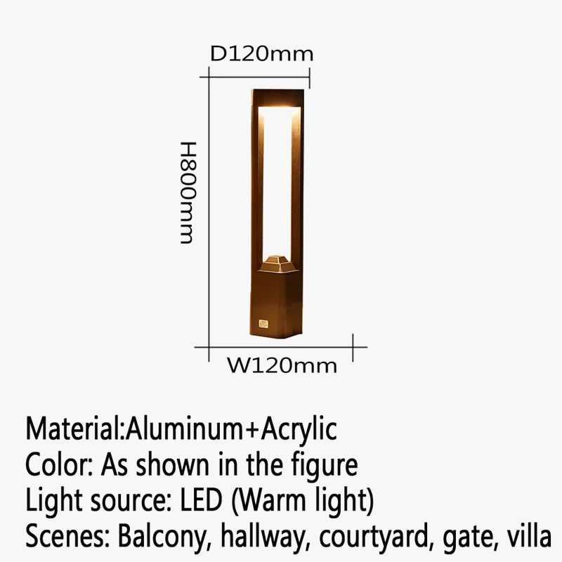 Outdoor led garden lamp contemporary design for villa - view 9
