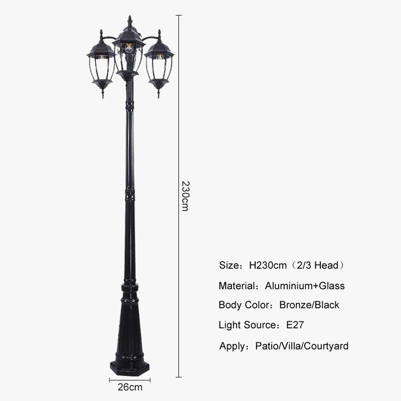 Waterproof outdoor garden lamp for villa and lawn - view 6