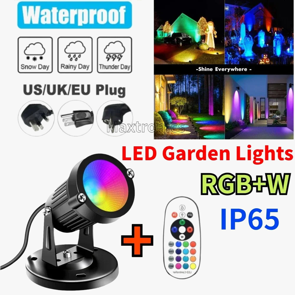 LED garden lamp with 16-color remote control for outdoors - view 3