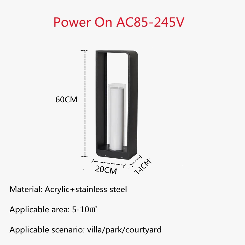 Waterproof Stainless Steel LED Garden Light, Solar or Powered - view 8