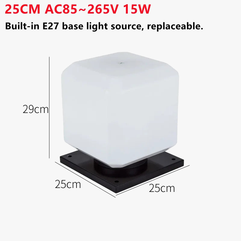 Variable intensity led garden lamp for outdoor decoration