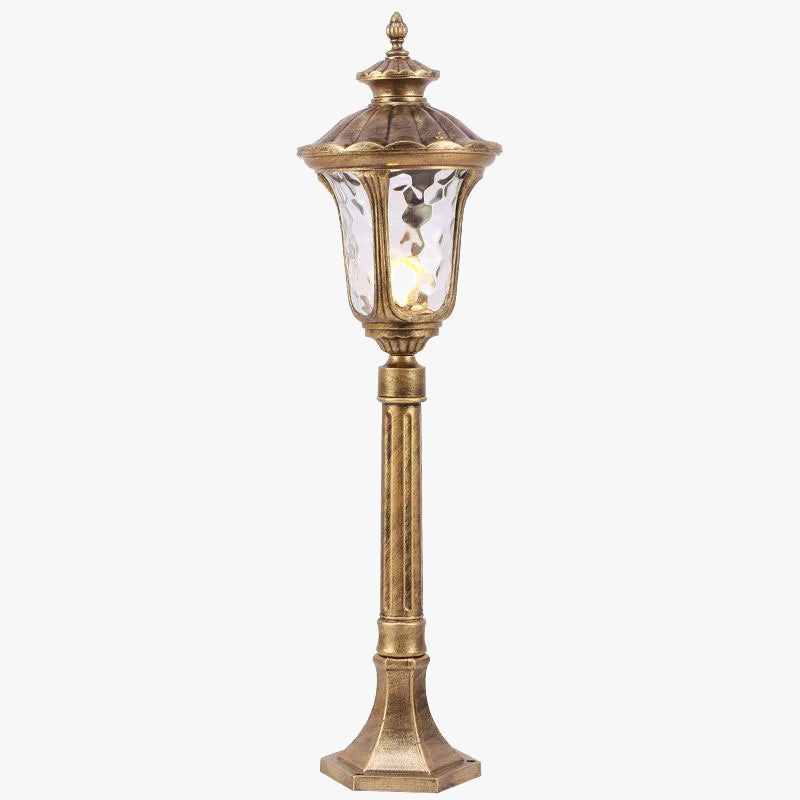 Retro garden lamp for waterproof exterior lighting - view 3