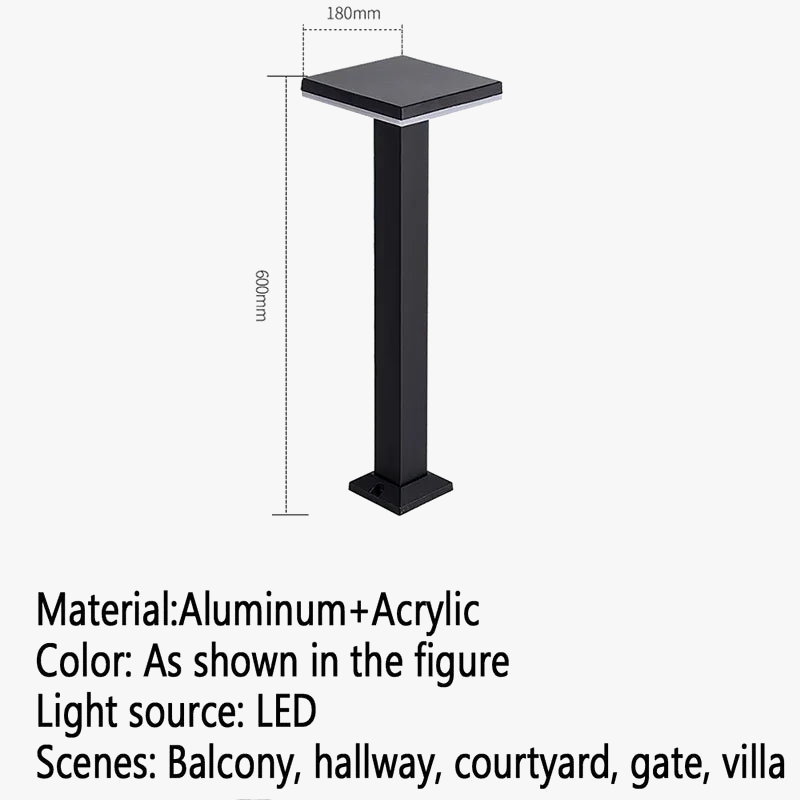 Led outdoor lamp for garden and courtyard - view 7