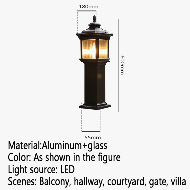 Led outdoor lamp for garden and courtyard - view 8