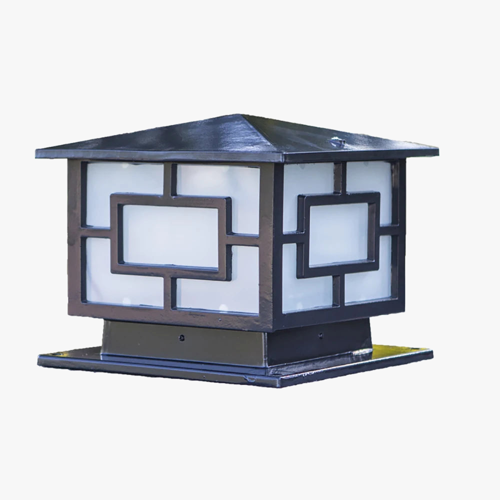 Retro outdoor lamp for garden lighting and path - view 3