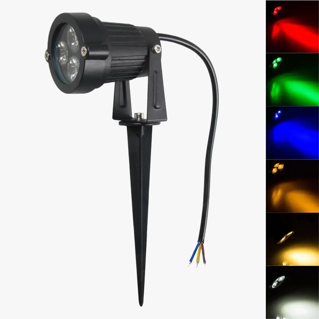 Outdoor LED Garden Lamp with Multicolor Light Options - view 2