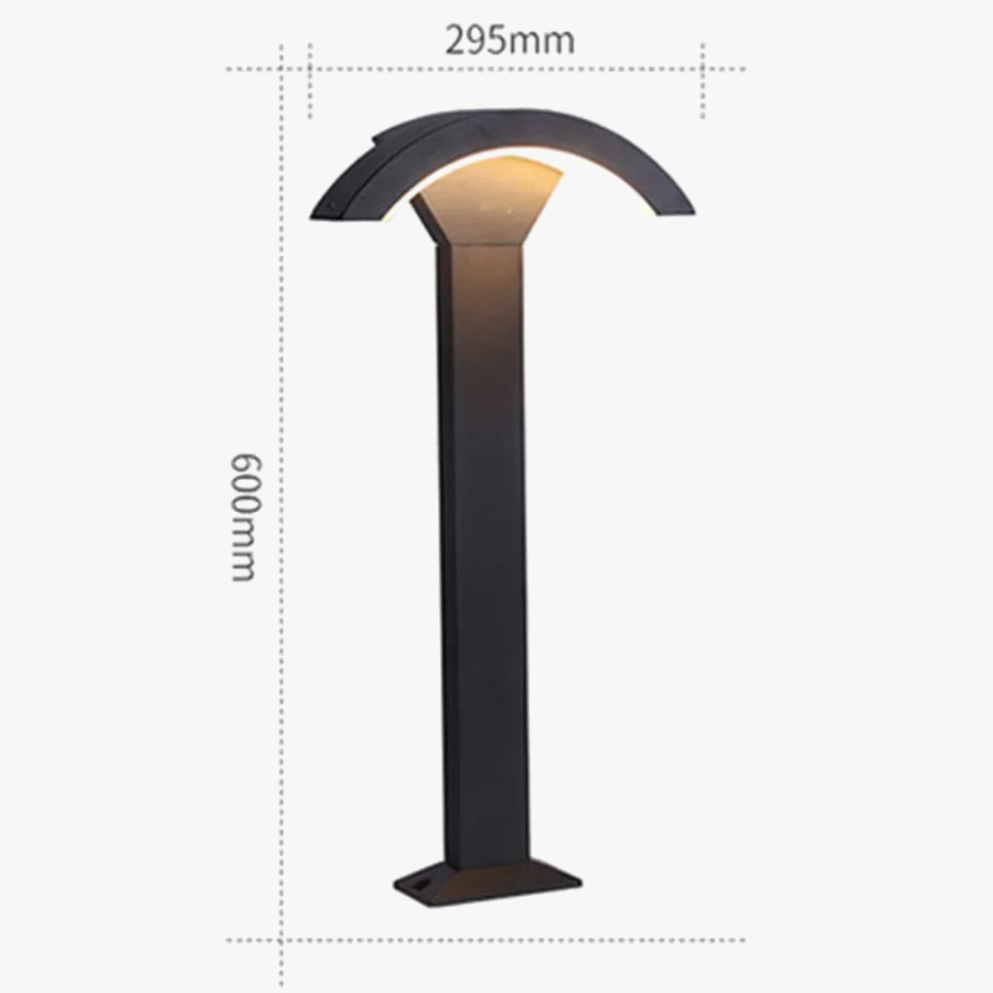Waterproof outdoor led lamp with decorative motion detector