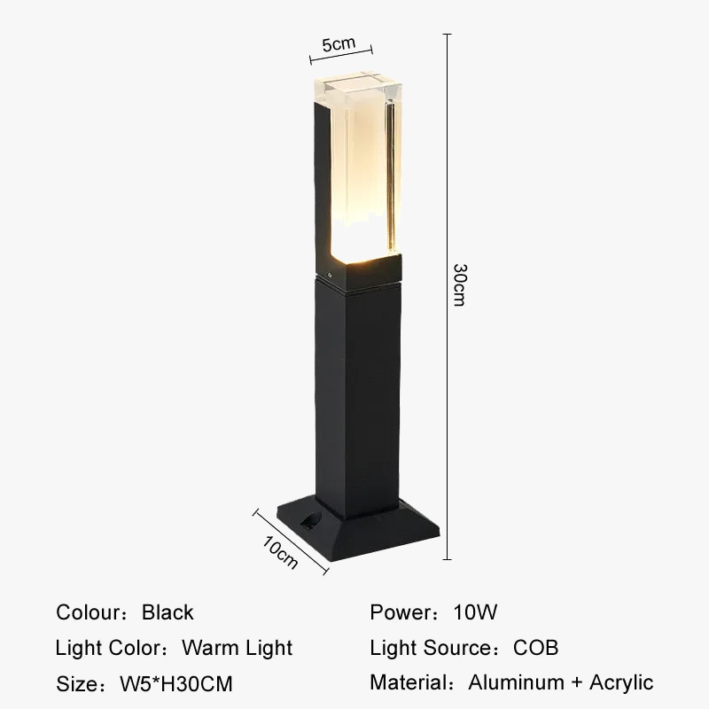 Waterproof outdoor led lamp modern lighting for garden and alley