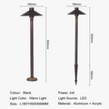 Modern LED lamp for waterproof and landscaped exterior lighting