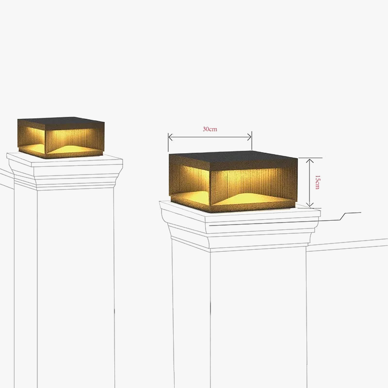 Waterproof led lamp for decorative exterior lighting