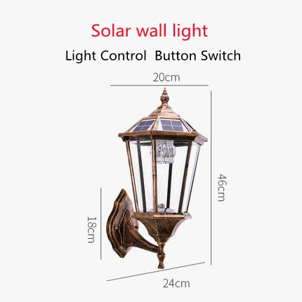 Outdoor solar lamp for garden lighting and walkway