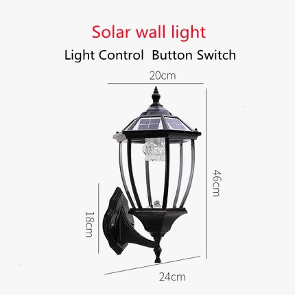 Outdoor solar lamp for garden lighting and walkway - view 8