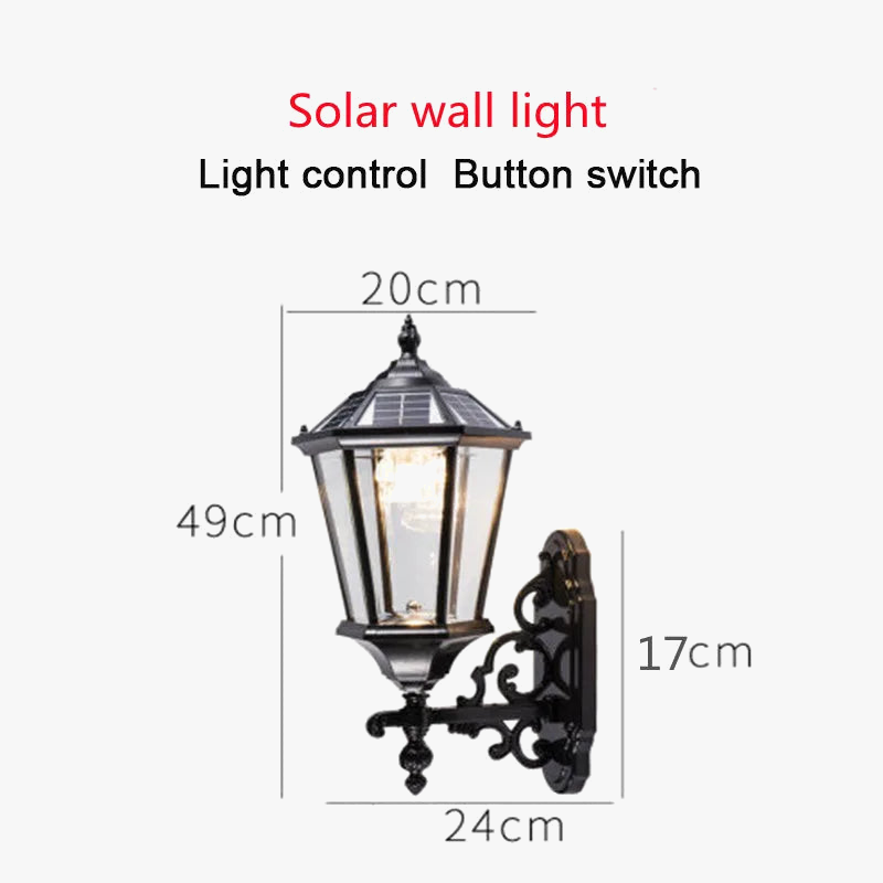 Outdoor solar lamp for garden lighting and walkway - view 10