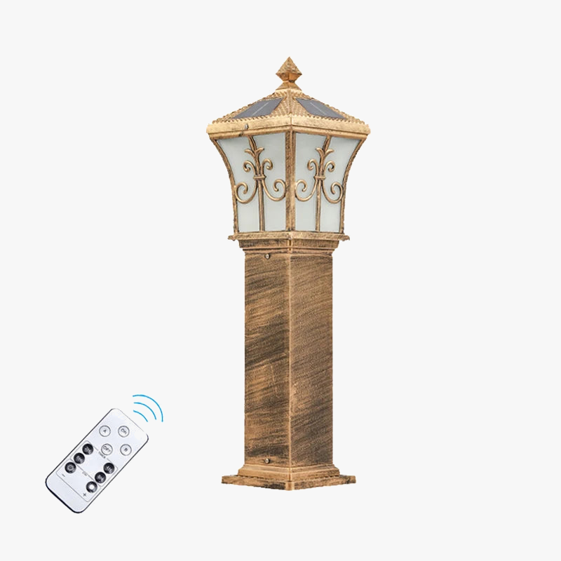 Decorative led solar lamp for garden and path