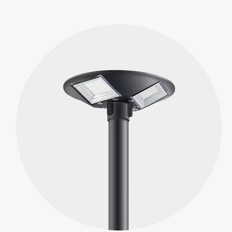 Round solar lamp for garden and outdoor lighting - view 3