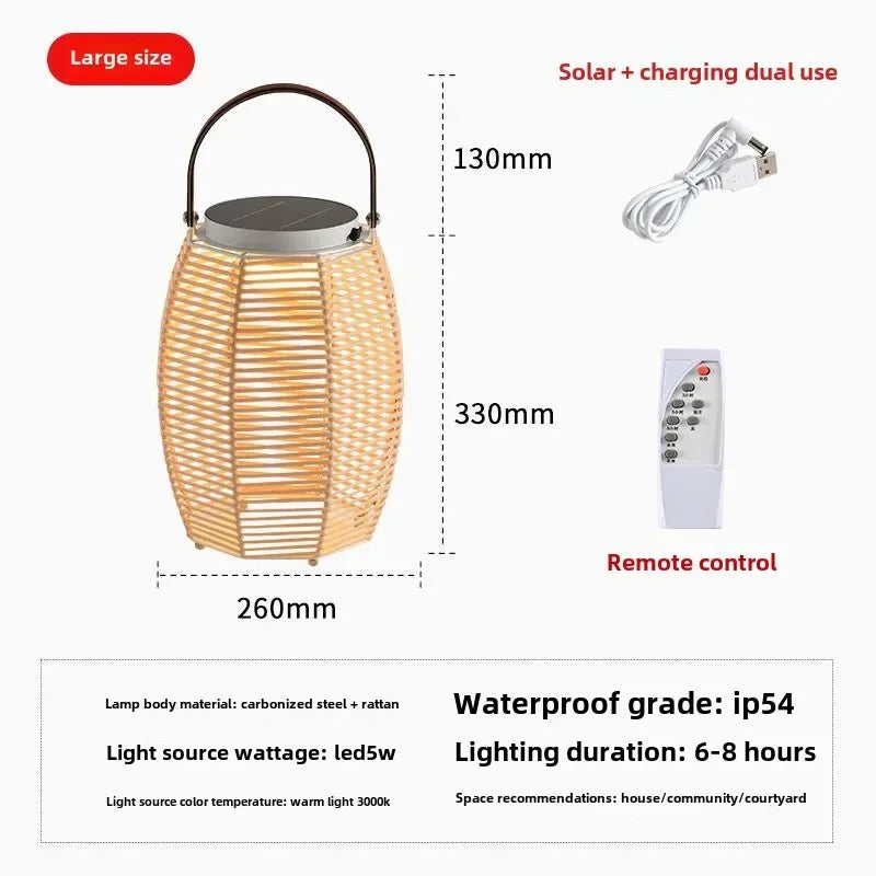 Modern solar outdoor lamps for gardens and courtyards - view 7