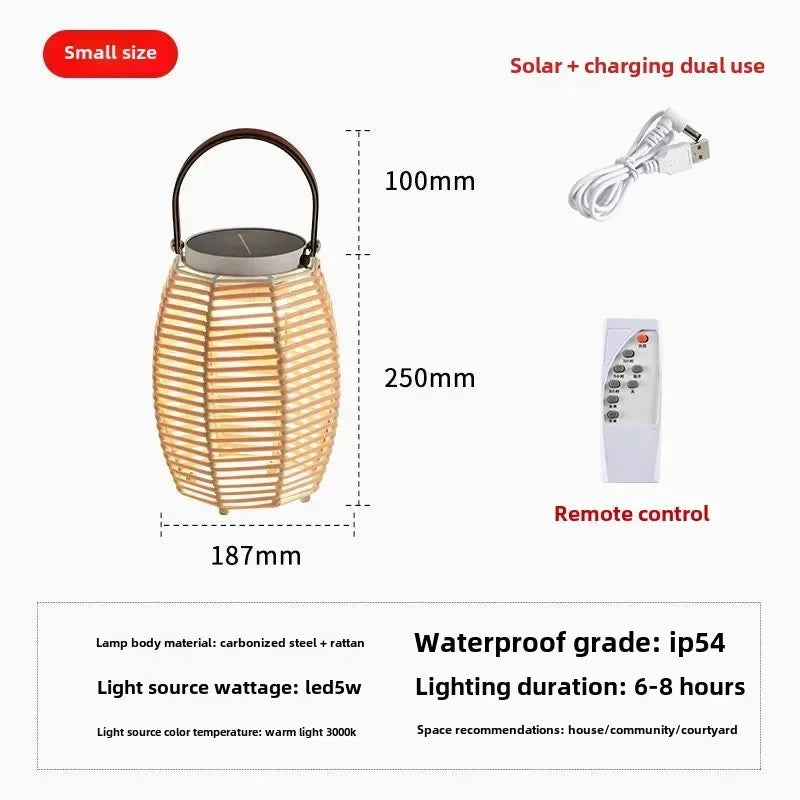 Modern solar outdoor lamps for gardens and courtyards - view 8