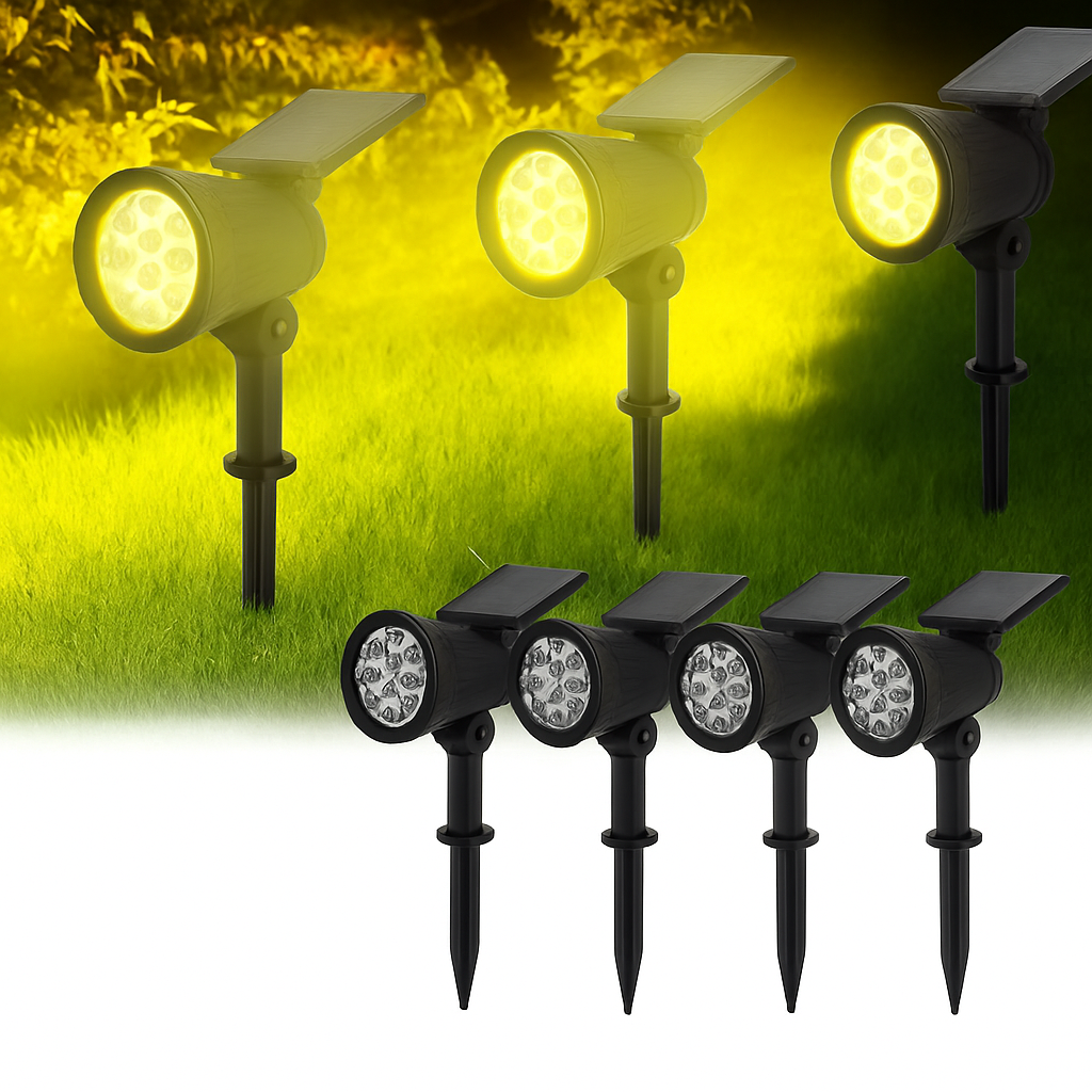Outdoor solar lamp with motion detector and sealing - view 2