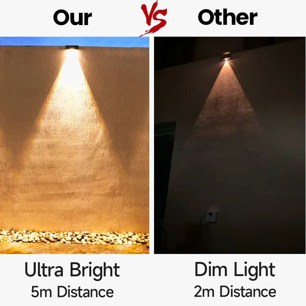 Ultra-lighted outdoor LED solar lamps for garden - view 4