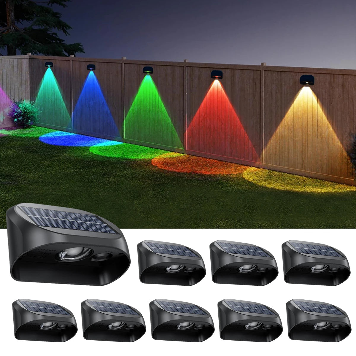 Waterproof solar lamps for outdoor lighting dusk to dawn - view 2