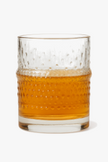 Lot 4 glasses whisky relief modern design thick