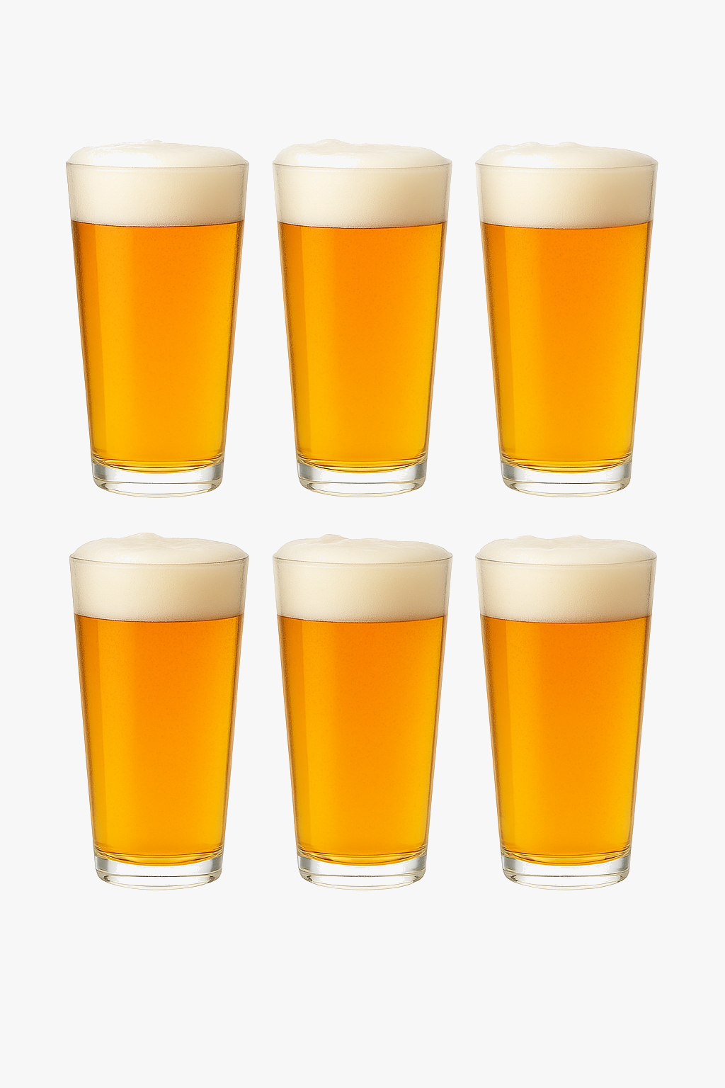 Lot 6 glasses design grooved multi-drink