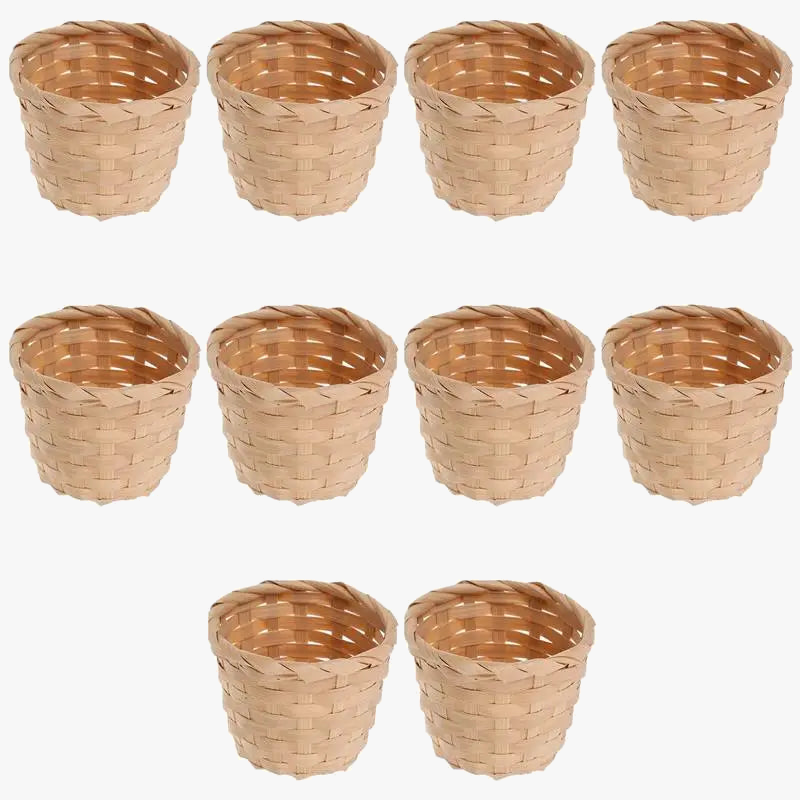 10 baskets of bamboo for fruit and office storage - view 2