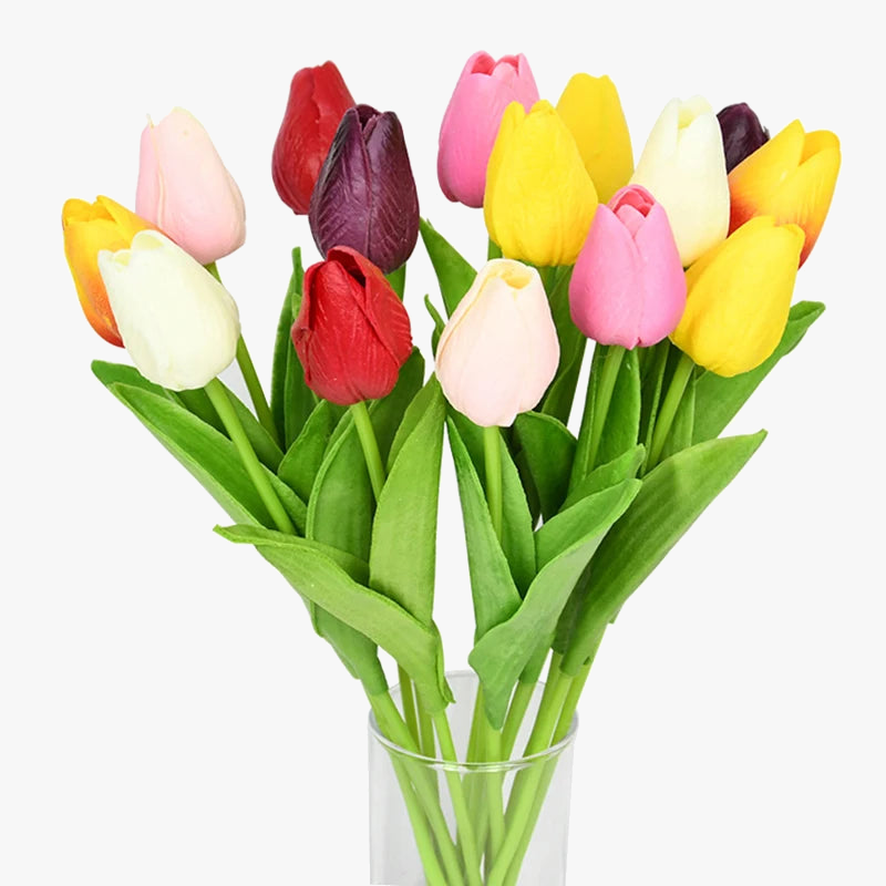 10 artificial tulips for wedding decoration and garden - view 4