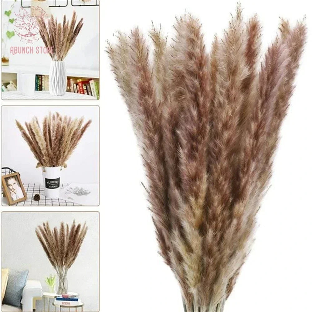 100 bouquets of grass of pampa for bohemian wedding decoration - view 5