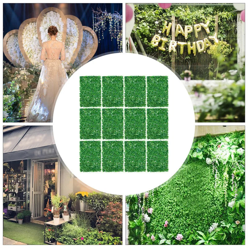 12 artificial hedges for garden decoration and events - view 3