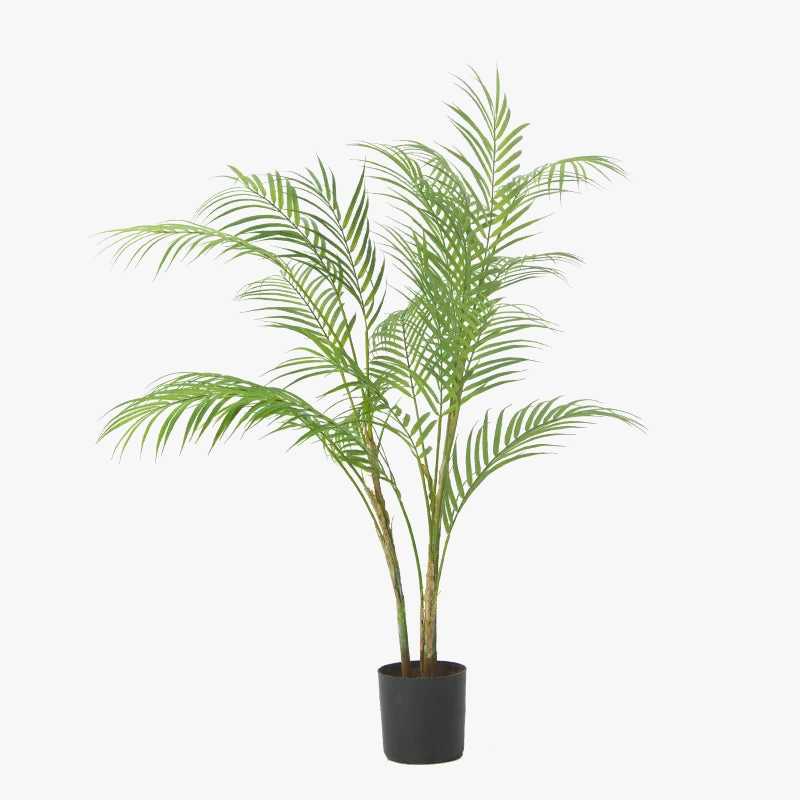 Set of 2 large artificial tropical palm plants for interior decoration - view 2