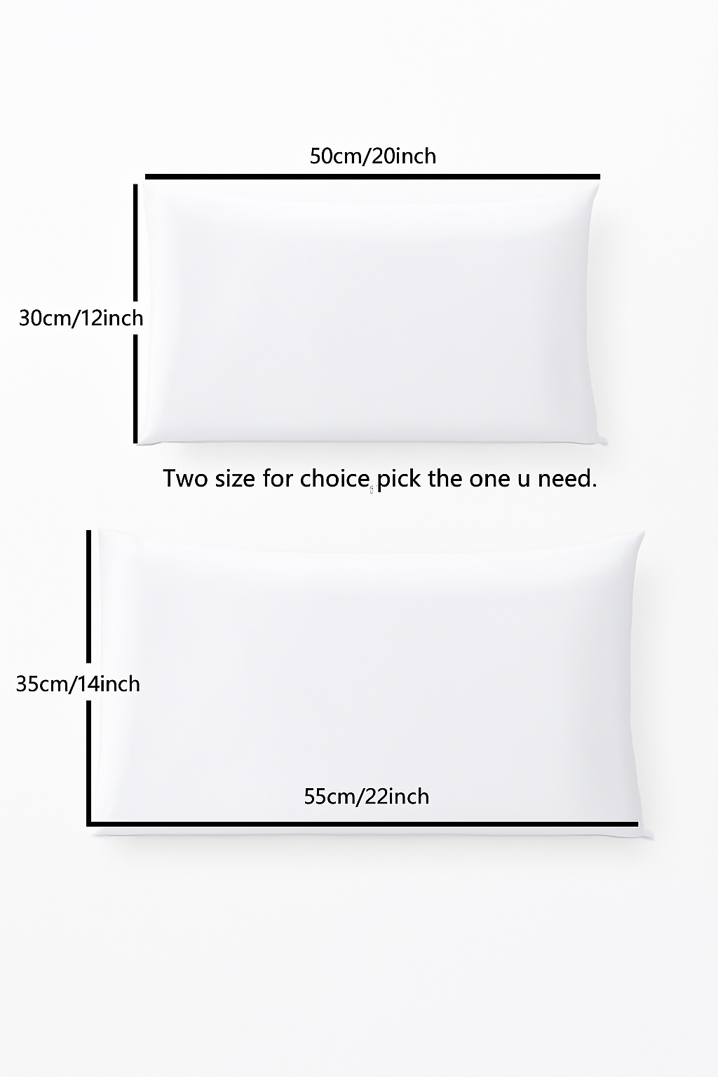 Set of 2 rectangular white decorative cushion covers - view 6