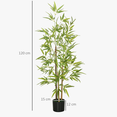 2 artificial plants with pot and 498 leaves - view 2