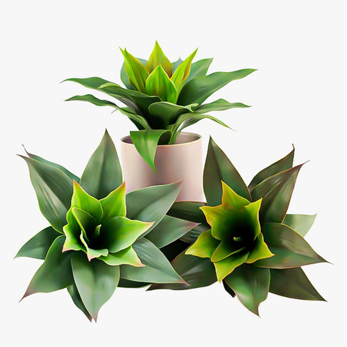 2 artificial succulent plants for interior and exterior decoration