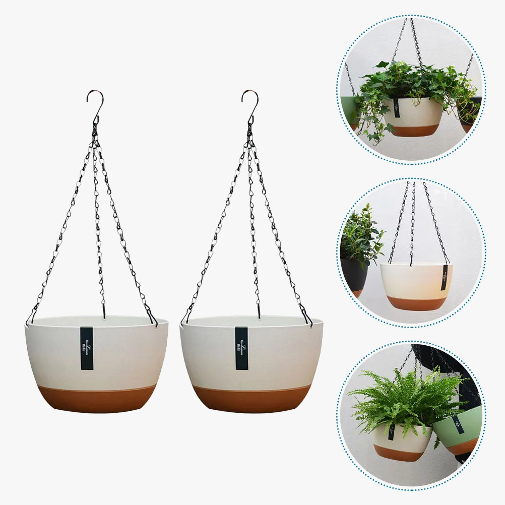 2 plastic hanging jars for outdoor garden - view 3