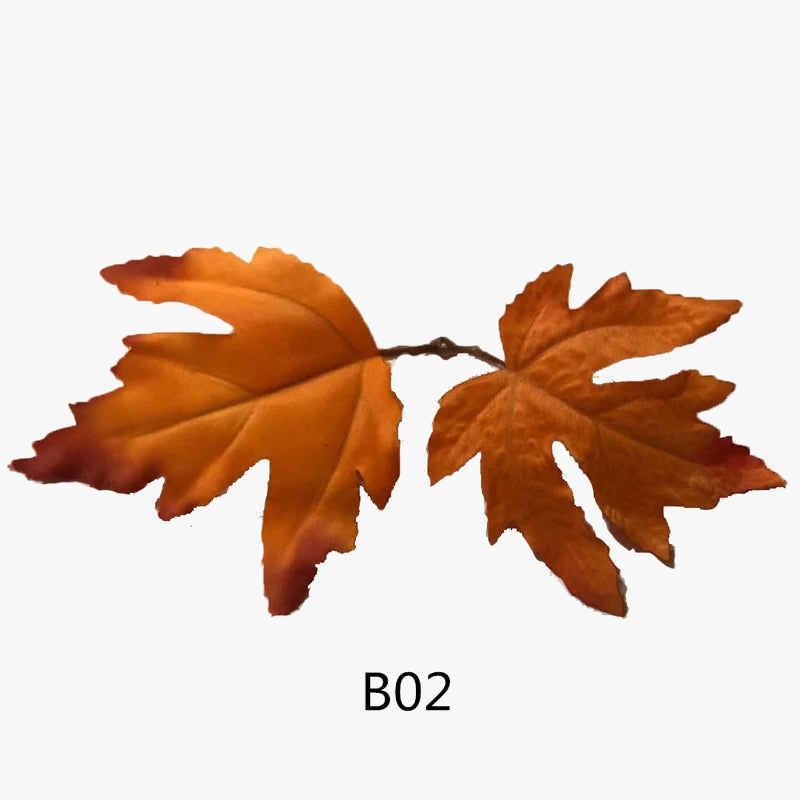 20 artificial maple leaves for autumn decorations - view 7