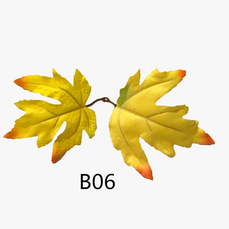 20 artificial maple leaves for autumn decorations - view 9