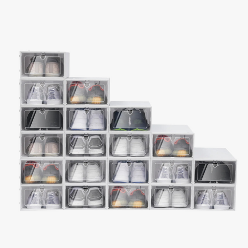 20 plastic folding organizers for shoes