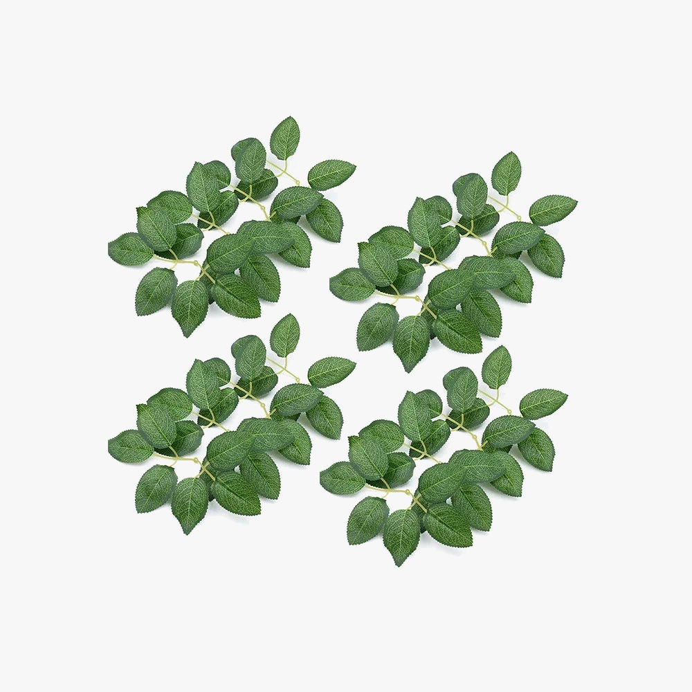 Set of 25 artificial rose wines for wedding decorations and parties - Leaves / 25 Pieces