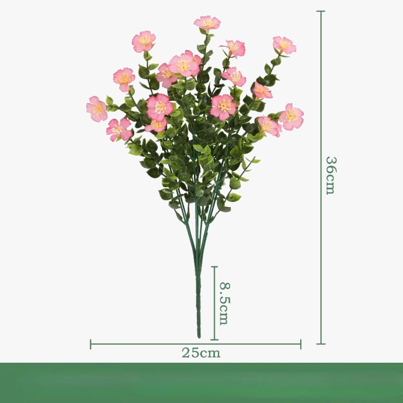 Set of 3 artificial silk eucalyptus bouquets interior decoration - view 4