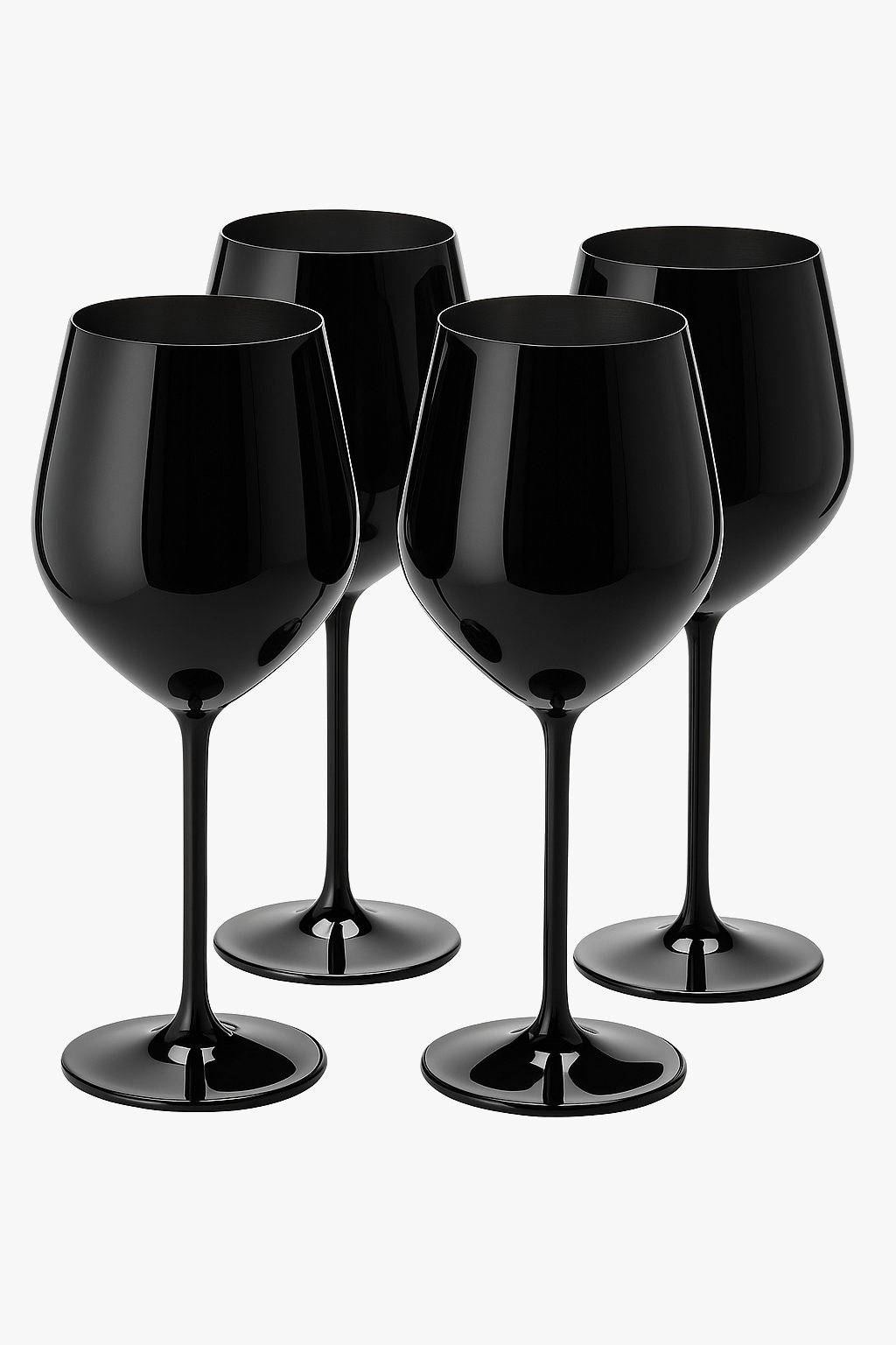 Set of 4 stainless steel cocktail glasses design