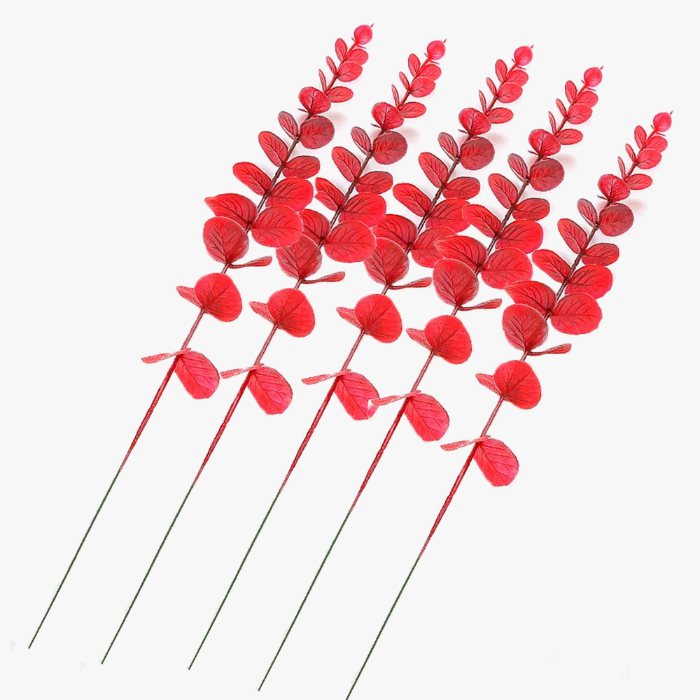 Set of 5 Artificial Eucalyptus Stems for Floral Decor, Design 1 - view 7