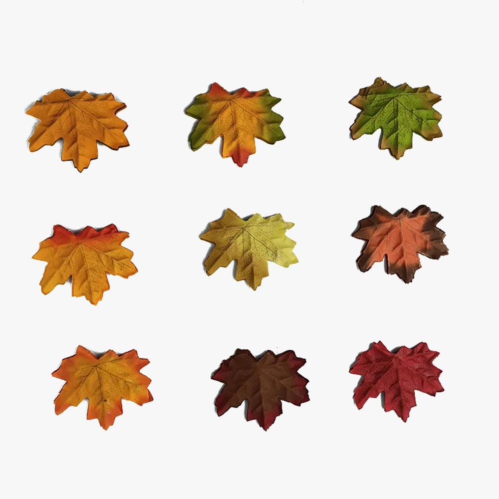 Set of 50 maple leaf decorations for parties and events - view 3
