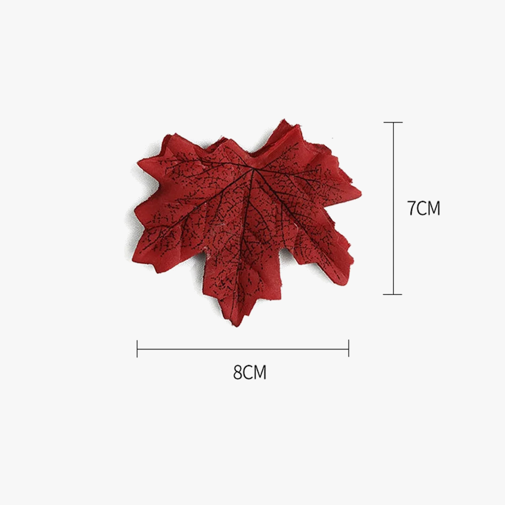 Set of 50 maple leaf decorations for parties and events - view 5