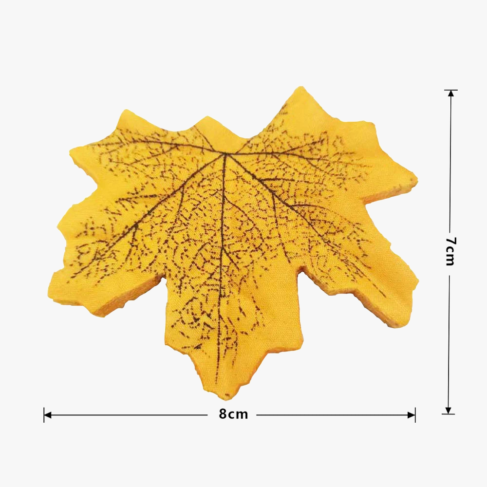 50 artificial maple leaves for autumn decorations - view 9