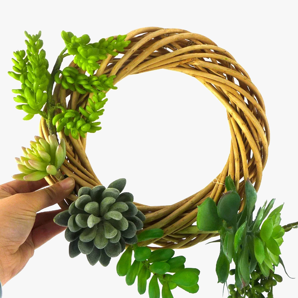 6 artificial succulent plants for decoration and DIY - view 4