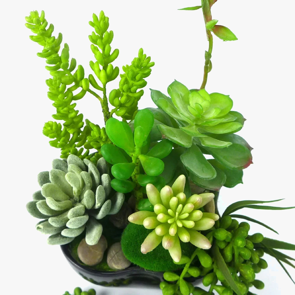 6 artificial succulent plants for decoration and DIY - view 6