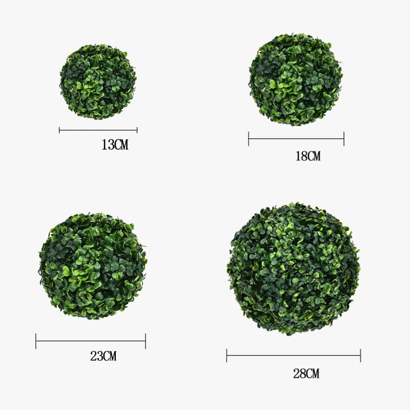 Lot of artificial topiary balls for garden and wedding decoration - view 7