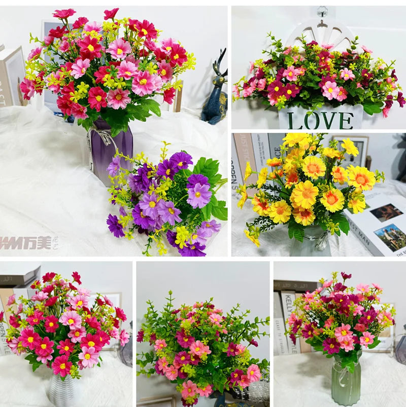 Uv-resistant artificial flower set for outdoor decoration - view 2