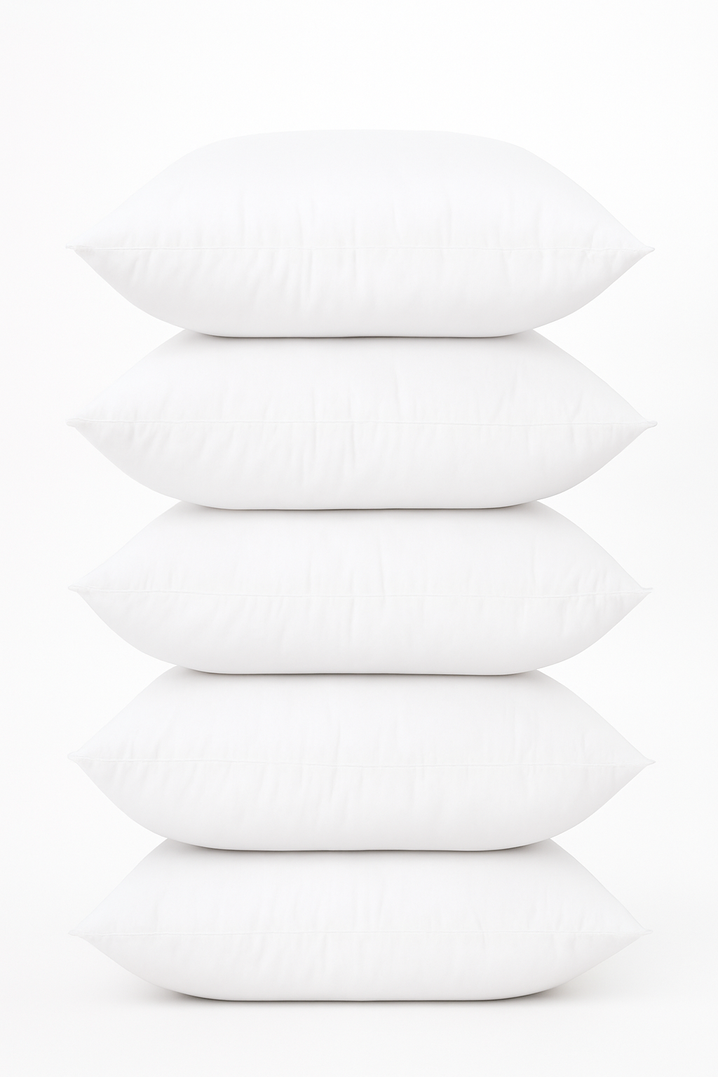 Set of soft white cushion covers comfortable 45x45 cm - 4pcs pillow inner